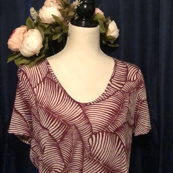 Ann Taylor Tops - Ann Taylor Palm Tee